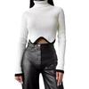 2024 Women's Hot-Selling High-Neck Irregular Hem Slim-Fit Sweater