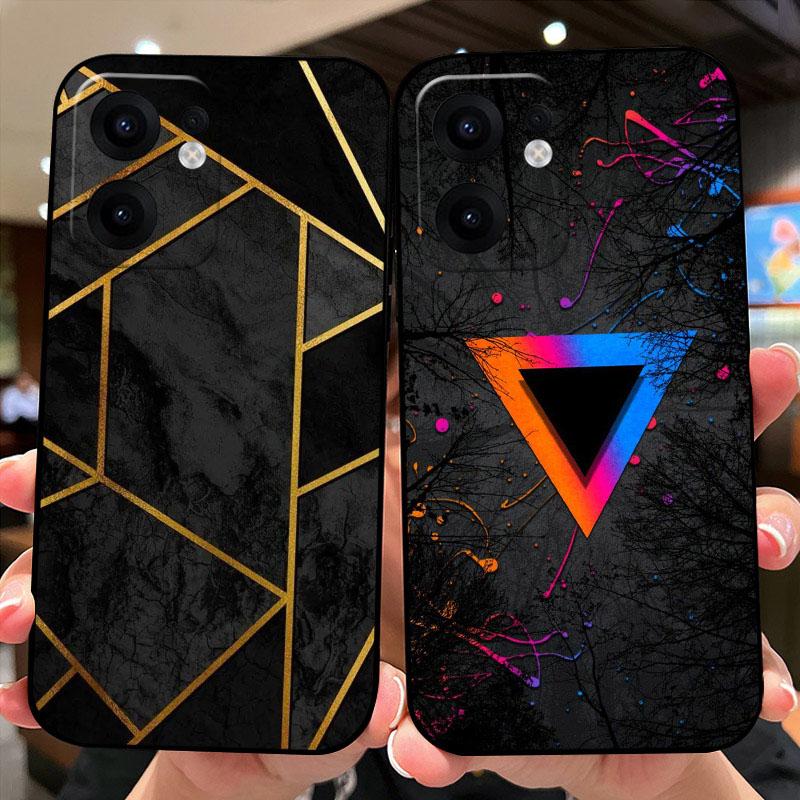 For Oppo Reno13 F Case Reno 13 F 4G 5G Color Painted Soft Silicone Phone Shells For OPPO Reno 13F Shockproof Bumper Fundas Cover