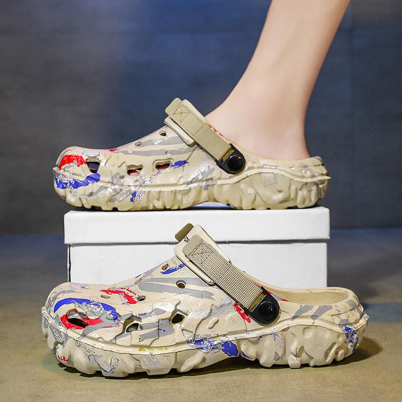 MAEDEF Men's Sandals Summer Clogs Shoes Non Slip Water Shoes Lightweight Flip Flops Male Garden Slippers for Men Beach Sandals