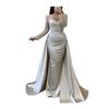 Sequin Sheer Mesh Long Sleeve Maxi Dress for Women Flowy Glitter A-line Long Dress Formal Cocktail Evening Gown