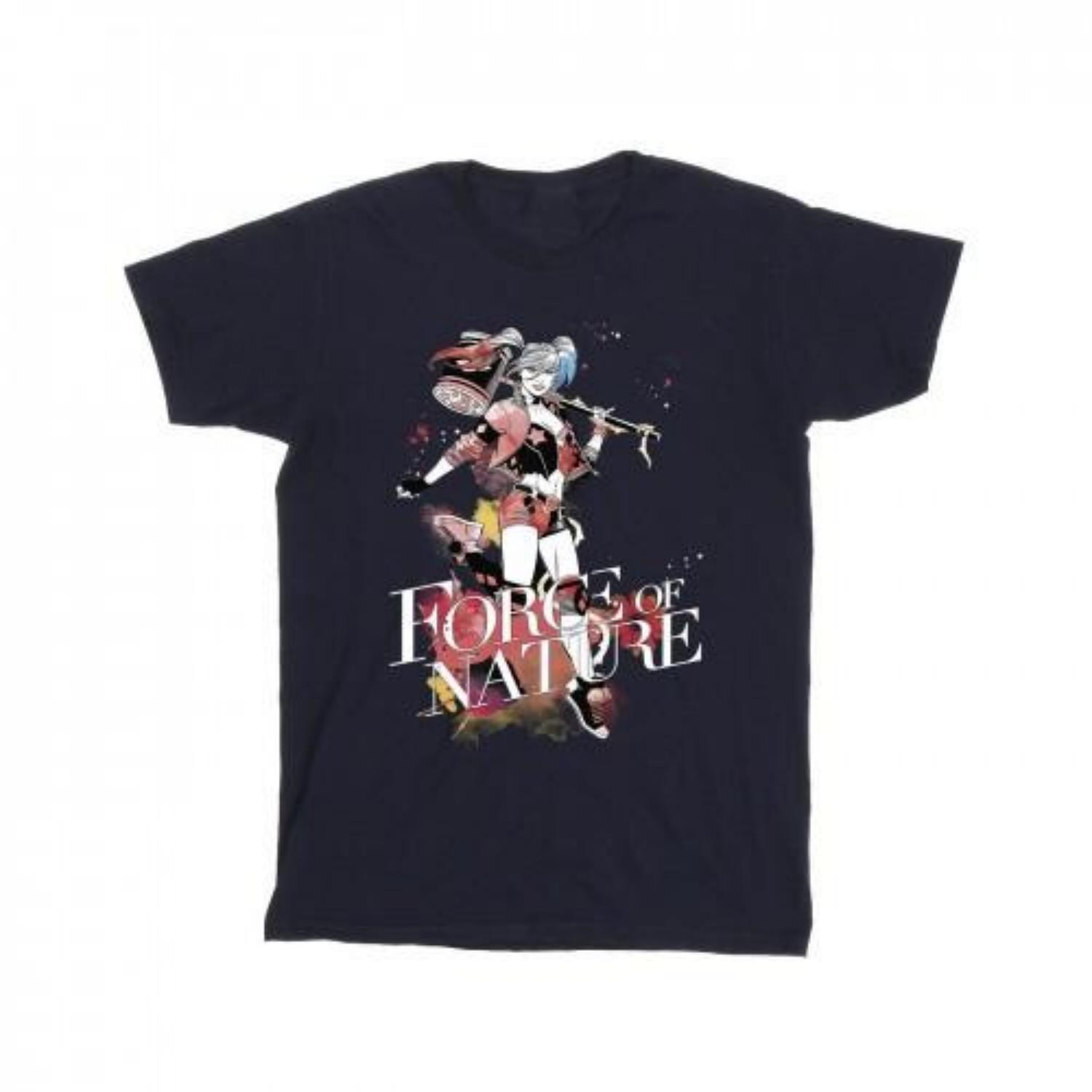 DC Comics Mens Harley Quinn Forces Of Nature T-Shirt S