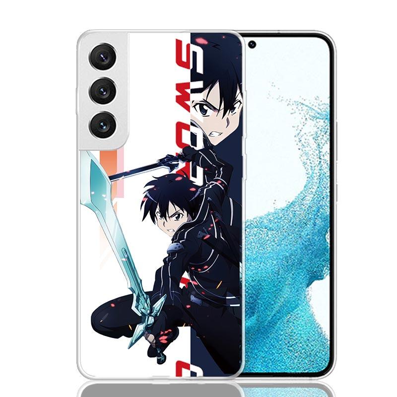 Anime Sword Art Online SAO Phone Case For Samsung Galaxy S26 Ultra S23 S24 S25 Edge S20 FE S21 S22 Plus Soft Print Shell Cover F