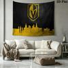 Vegas Golden Knights Wall Tapestry Aesthetic Wall Hanging Printed Fabric Blanket Decorative Tapestries for Bedroom Living Room Home Decor