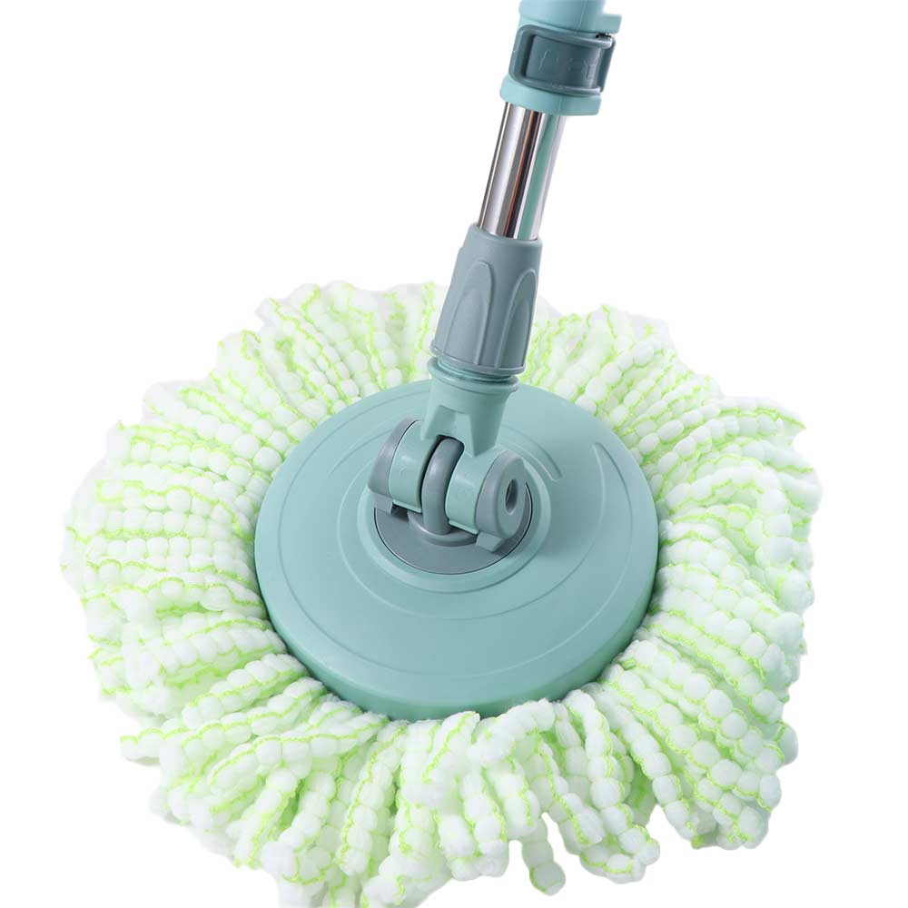 Self-separating Rotary Mop and Bucket Set Extended Handle Hand-Free Spin Floor Cleaner Tool Save Space Self Wringing