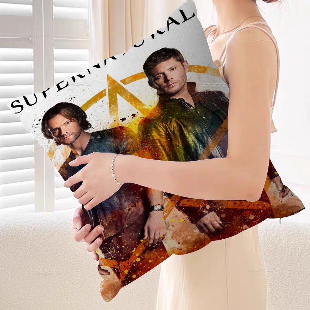 Tv S-Supernatural Series Pillow Gift Home Office Decoration Bedroom Sofa Car Cushion Cover Case 45X45