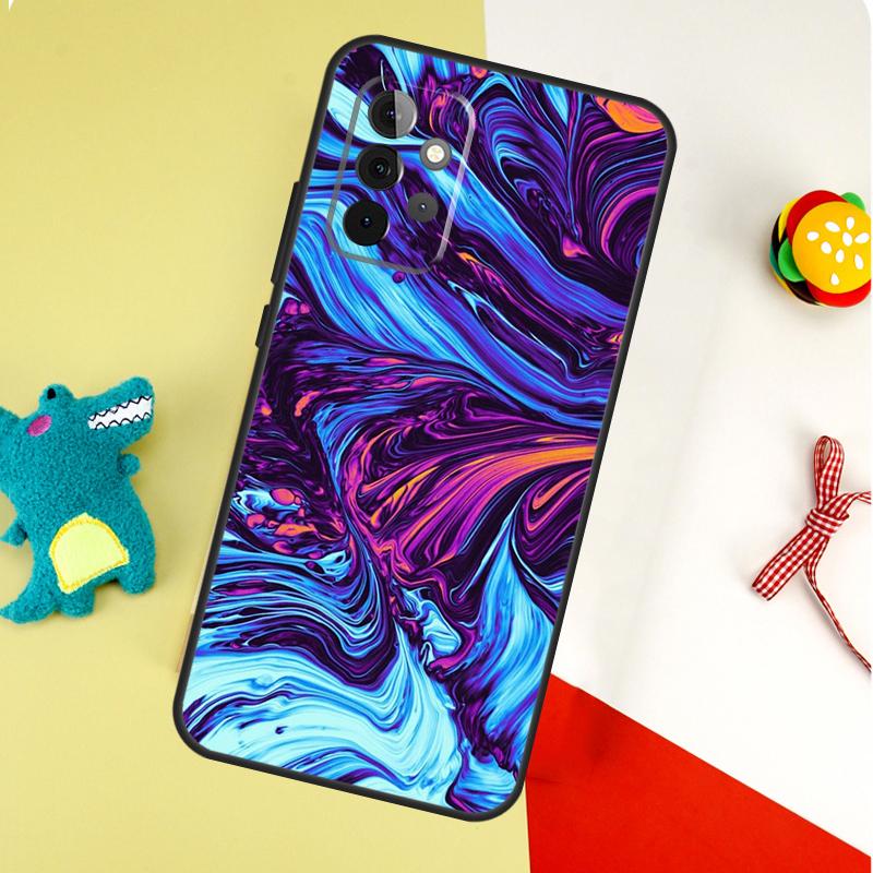 Psychedelic trippy abstract art For Samsung Galaxy A54 A34 A14 A55 A35 A15 A53 A33 A13 A05 A06 A16 A22 A32 A52 Phone Case