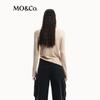 MO&Co. Women's Round Neck Slim Fit Long Sleeve Knit Sweater