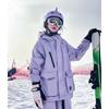 Unisex Waterproof Ski Suit: Trendy Zipper, Velcro, and Reflective Snow Jacket
