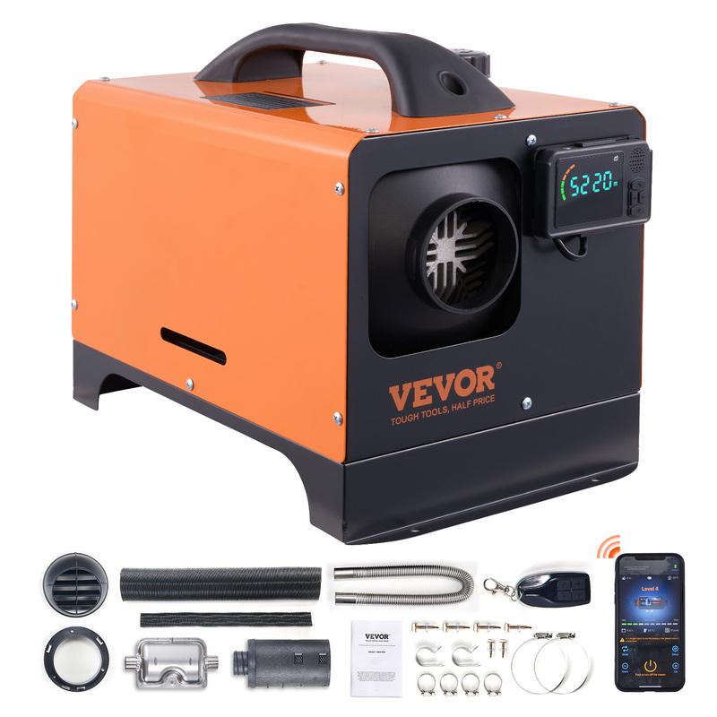 SucceBuy Diesel Air Heater 5/8KW 12V All in One Car Heater with Low Noise Remote Control for RV Truck Boat Parking Diesel Heater