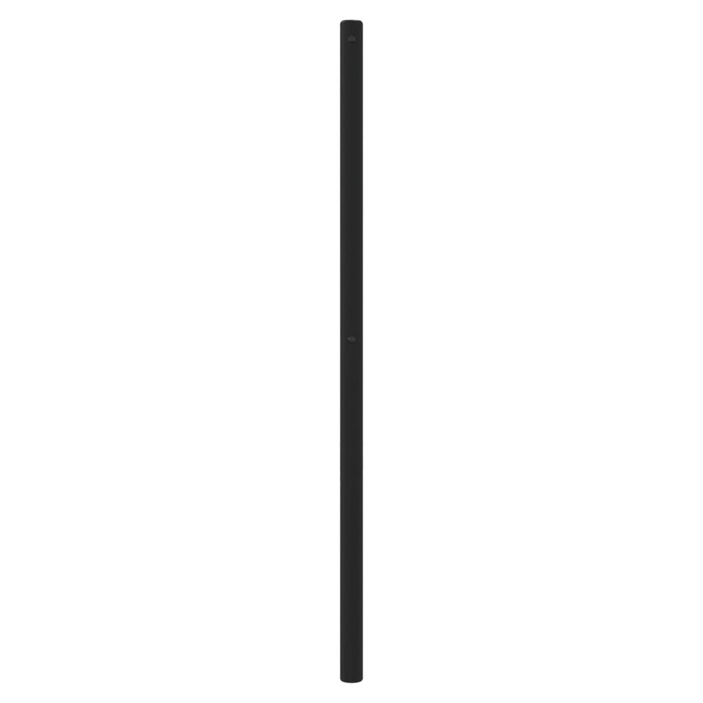 Vidaxl Metal Headboard, Black, 200 Cm
