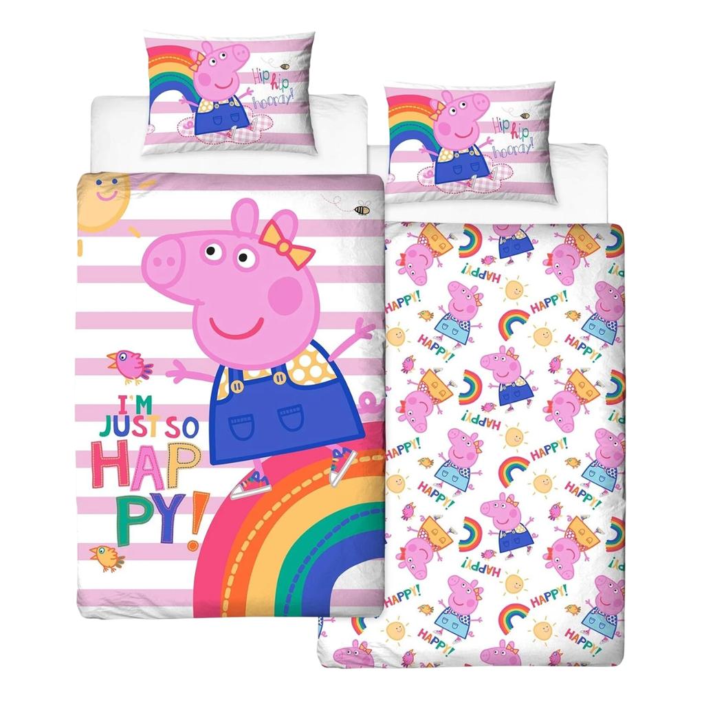 Peppa Pig I'm Just So Happy Reversible Duvet Set