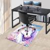 1pc Unicorn Flowers Carpet Anti Slip Polyester Floor Mat for office.Bedroom