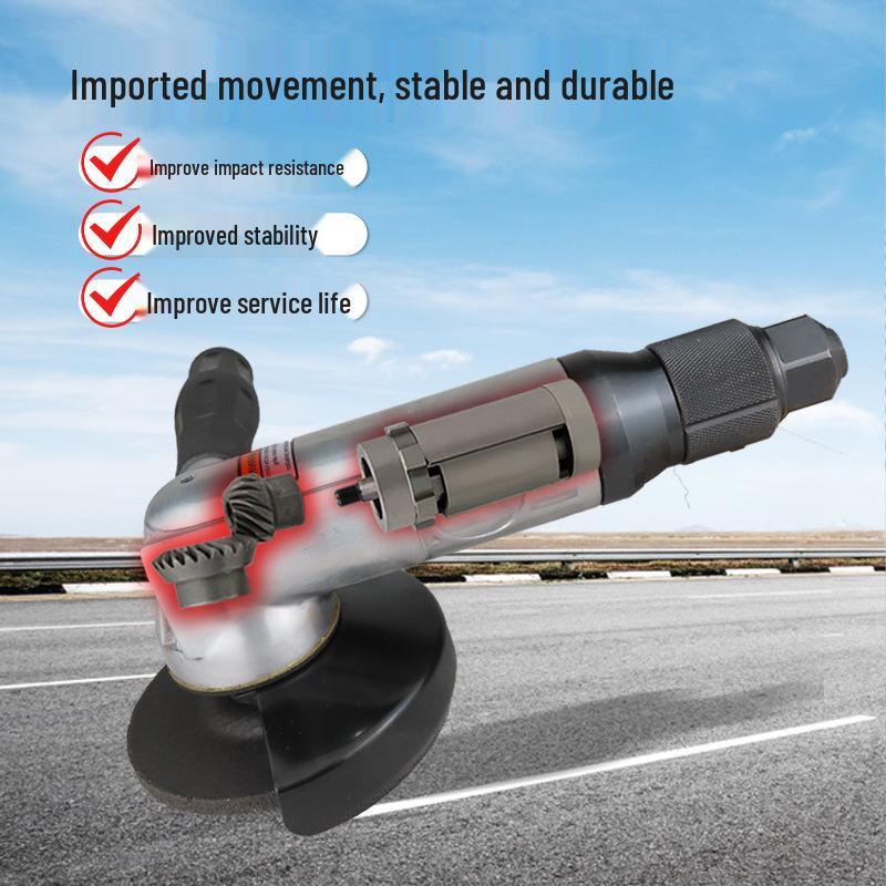 Gaobao 4" Pneumatic Angle Grinder & Polisher - Industrial Grade Air-Powered, 100mm Grinding Wheel & Sander