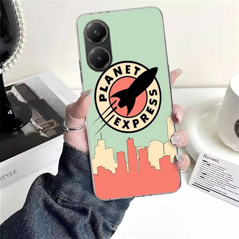 Futurama Planet Express Soft Phone Case For Xiaomi Redmi 15C 15 13C 13 Poco X5 X6 X7 F7 Ultra M7 12C 12 10 10C 9C 9A 9T 9 Fundas