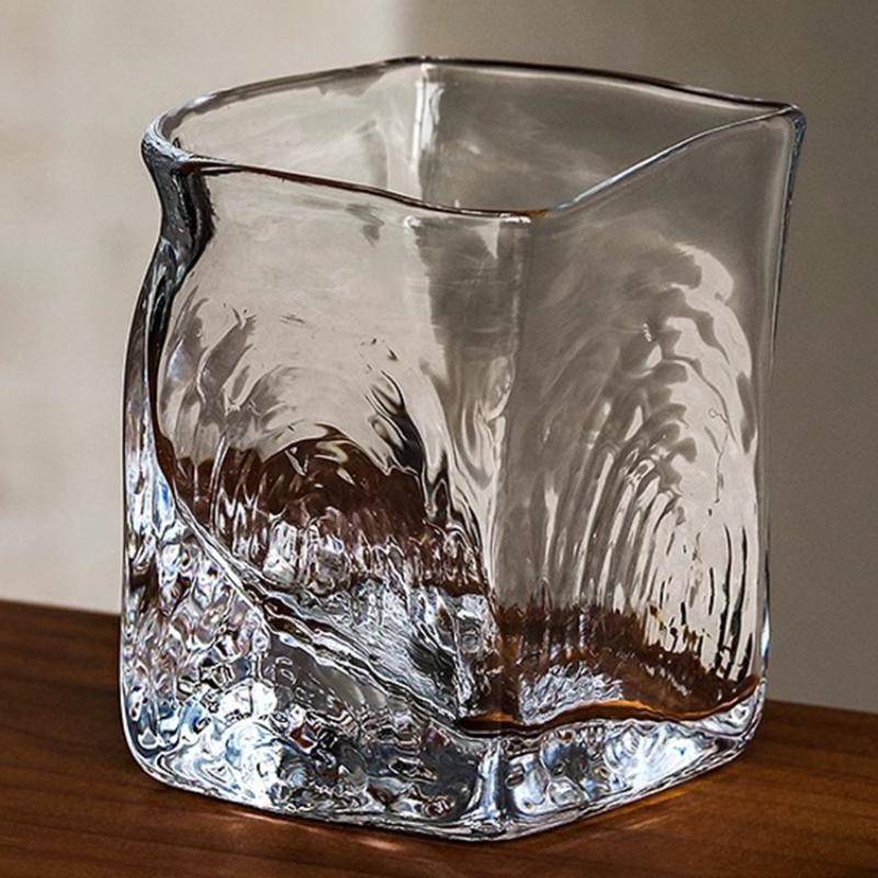 Delicacy Ocean Wave Shot Cup, Fashion, Simplicity, Home, Handwork, Creative Whiskey, Transparent Crystal Glass Cup, shot glass