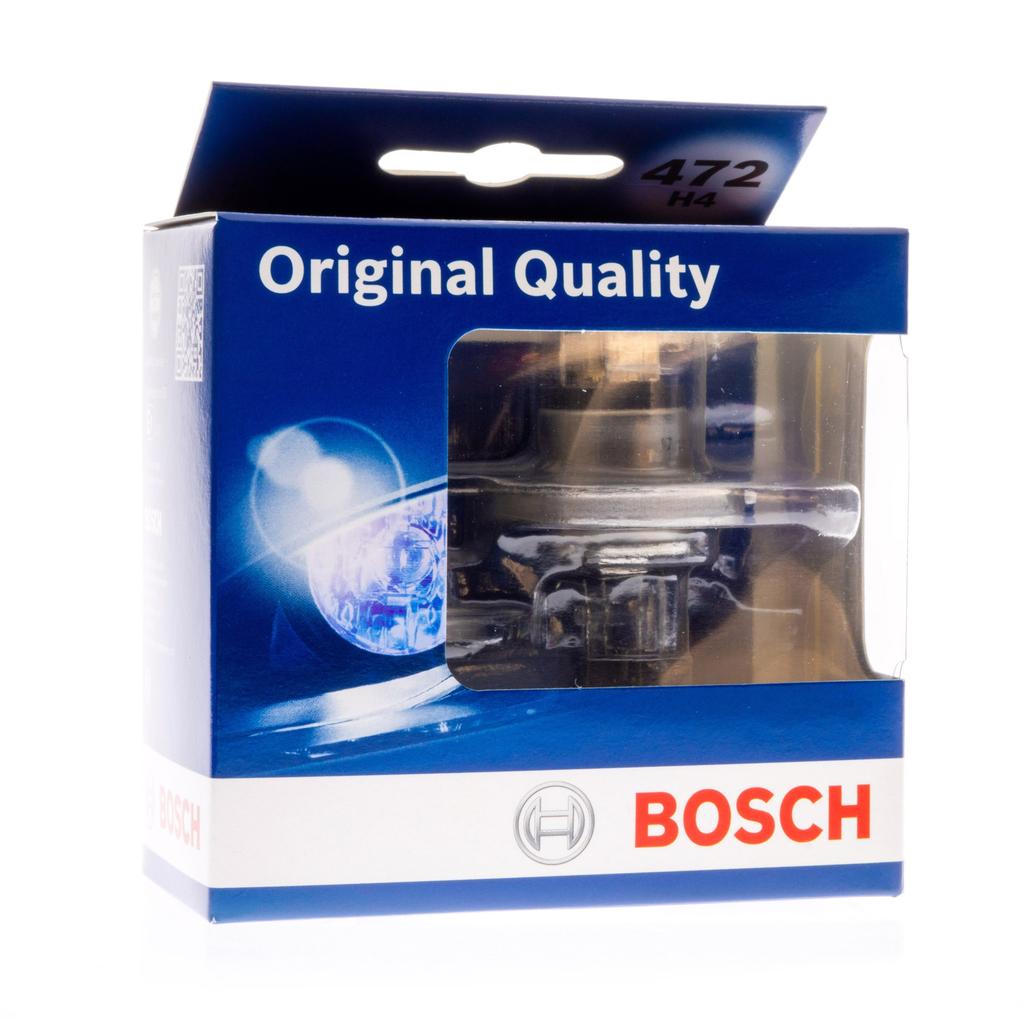 Bosch Żarówki Halogenowe H4 12V 3000K Żółty 55/65W P43T, 2 Szt