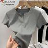 Woodpecker Women's V-Neck Slim Fit Short Sleeve T-Shirt