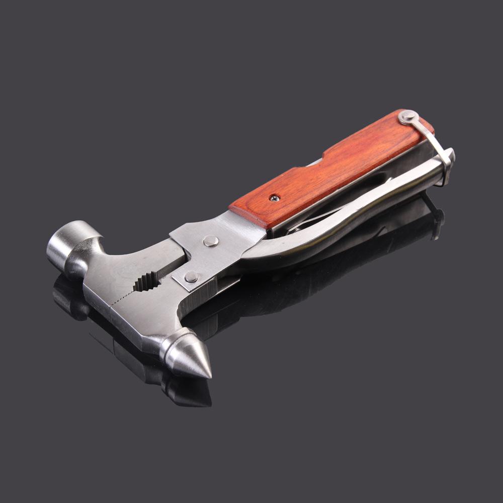Camping Hiking Survival Car Emergency Window Breaking Tool Outdoor Portable Multifunctional Combination Sheep Horn Hammer