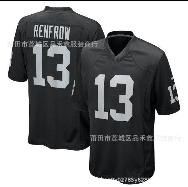 Raiders Raiders #4 CARR 17 #ADAMS 98 #CROSBY Ragbyové tričko