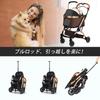 JZOOOZ Pet Cart with Separate Rotating Front Easy Easy Large Suitable for Small and Medium Convenient for Outings and Walks Casters, 360° Wheels,