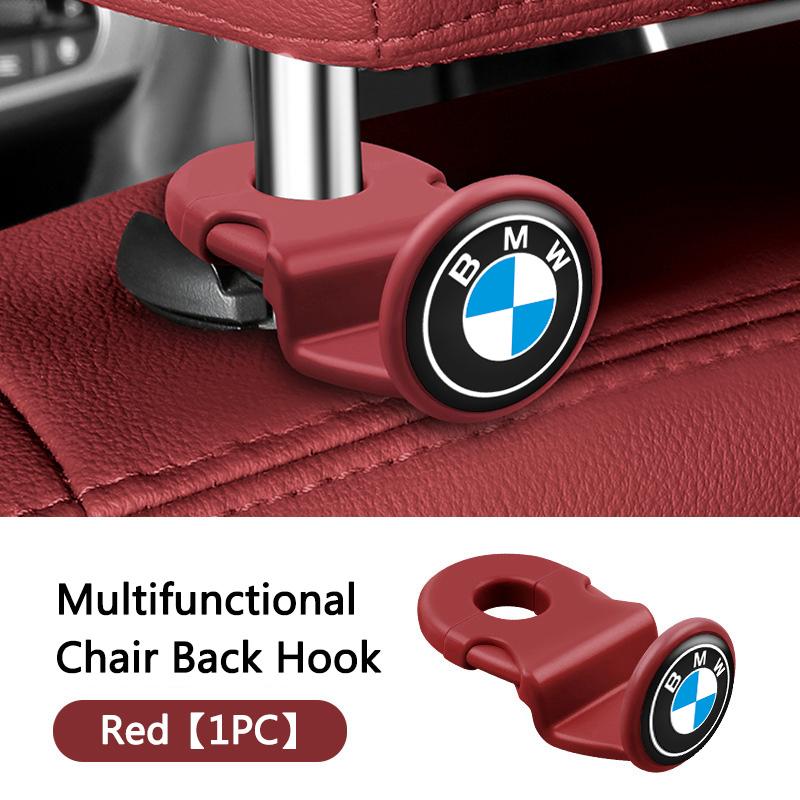 For BMW M E46 E90 E60 Car Interior Hanging Storage Hook Clips Organizer For BMW X1 U11 X7 G07 XM G09 i7 7 Series G70 LCI iX I20 U06 G81 M3 Sticker