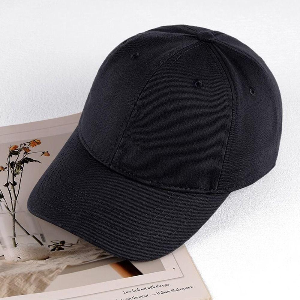 Solid Color Plush Baseball Cap 55-60cm Adjustable Sports Baseball Cap  Men/Women