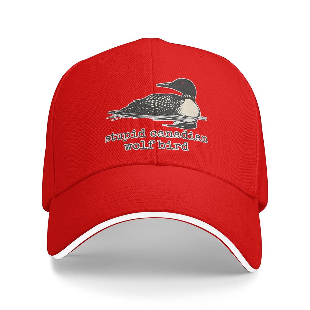 Lupo Canadese Stupido Uccello Strolago Divertente Citazione Umoristica Meme Cappellino da Baseball Casual Cappello Trucker Estivo Regolabile Cappelli Hip Hop da Esterno