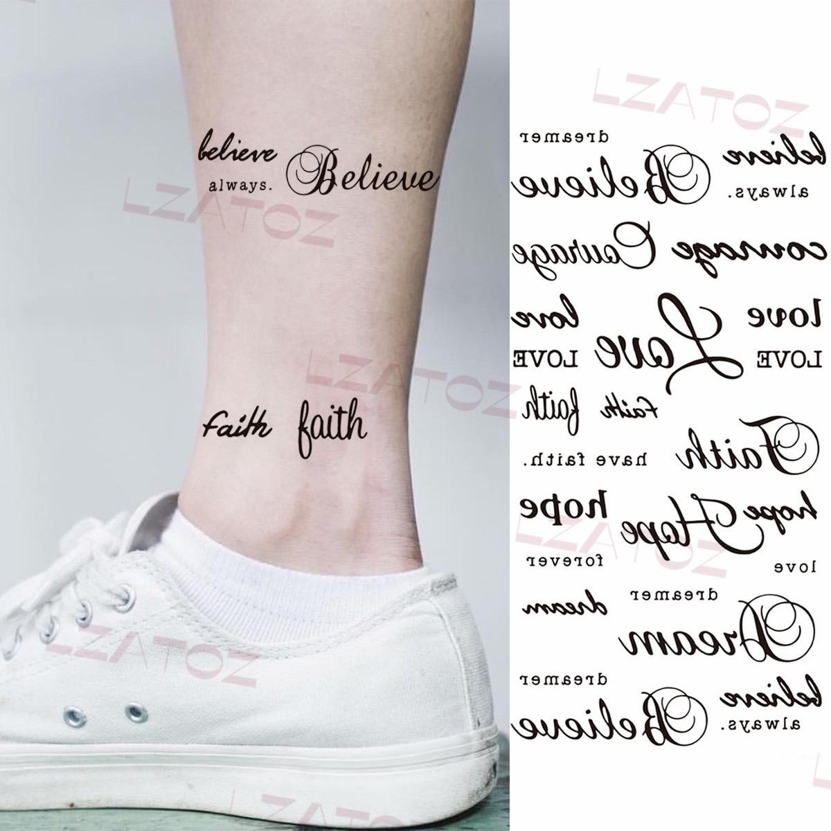 

Маленькая черная буква Корона, поддельная татуировка для лица, наклейка для детей, женщин, взрослых, бесконечность, временные татуировки, комплект татуировок с крестом на пальце и Христом