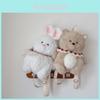 Entzückender Plüschbär und Kaninchen Rucksack für Kinder Leichtes atmungsaktives Design