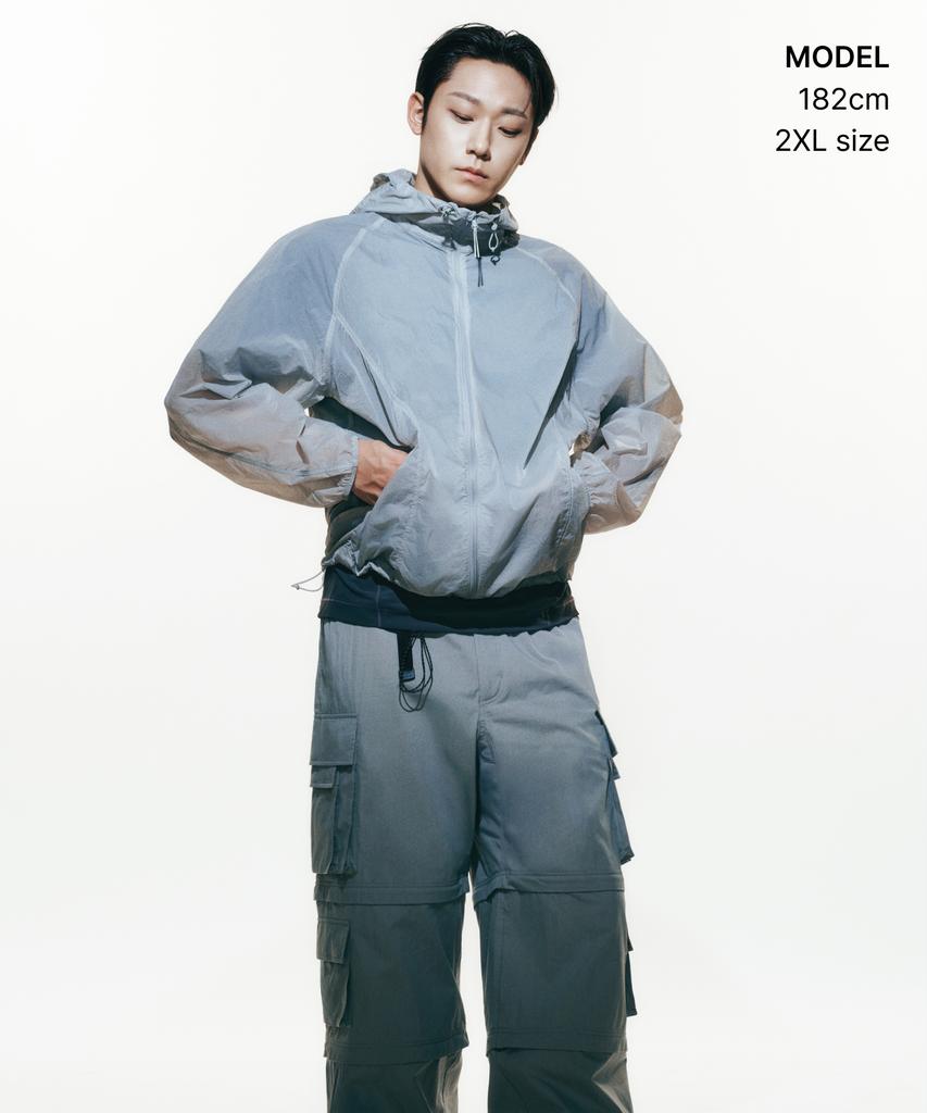 Musinsa Standard [City Leisure] Sheer Windbreaker Jacket [Light Grey]