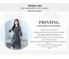 New Autumn Slim Floral Chiffon Dress for Women - Fashionable & Elegant Mid-Length Style