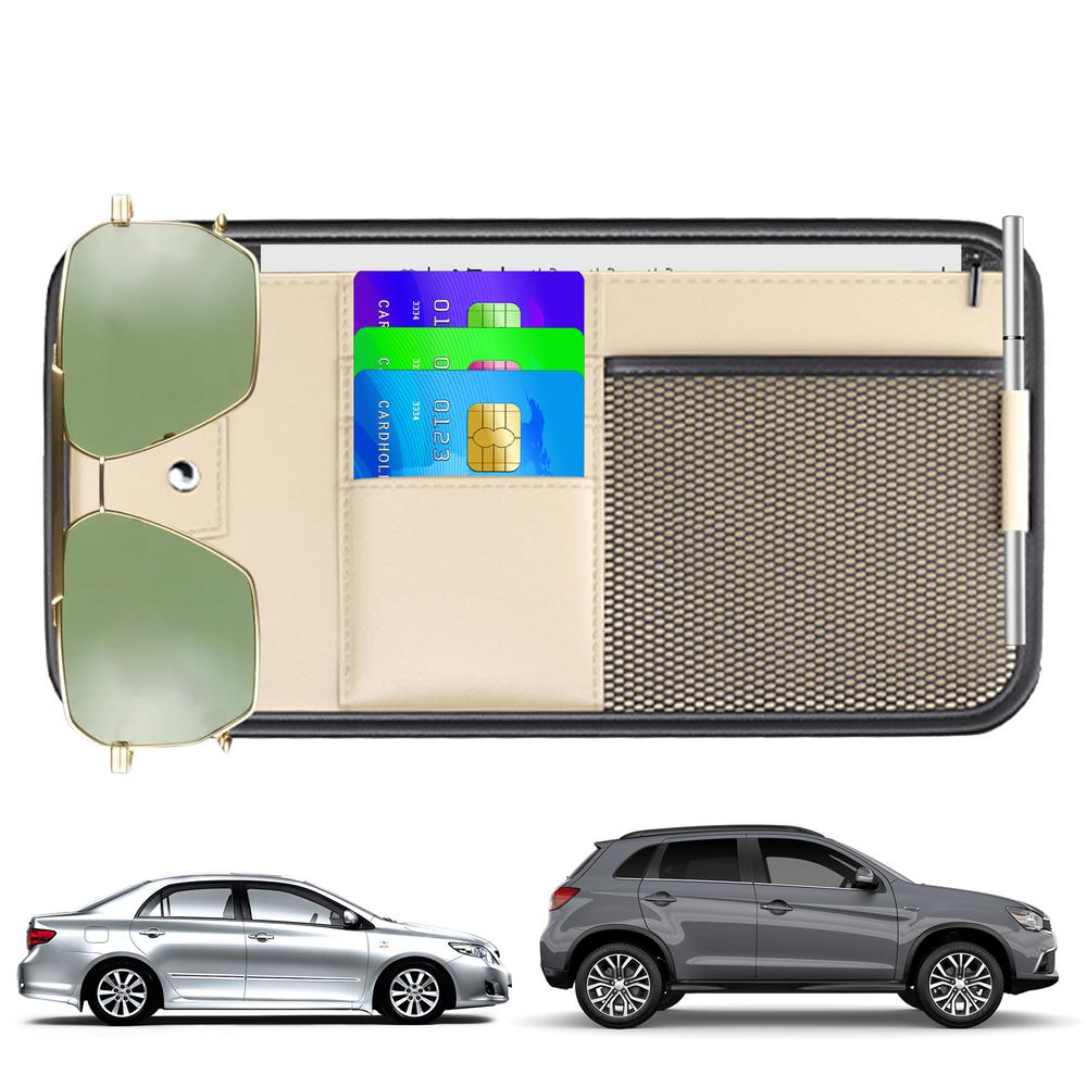 Car Sunglass Clip Automotive Eyeglass Sunglass Clip Multifunctional Design Space Saving Car Accessories Glasses Holder For