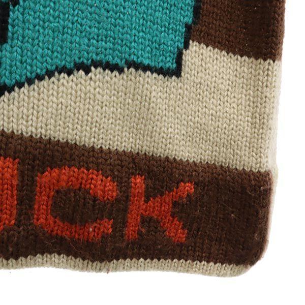 Walt Disney Company wool blend Long sleeve Donald duck knit sweater logo Women Used