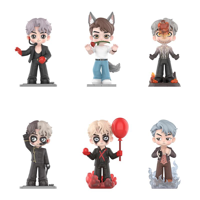 New POP MART Wang Junkai Mii Man Collection Figure Mystery Boxes Single Mystery Box/Full Box 6 Pcs PPMT-2404-0090