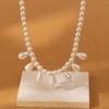 Eleganter Modeschmuck Kreativer Imitationsperlen-Anhänger Halskette Für Damen