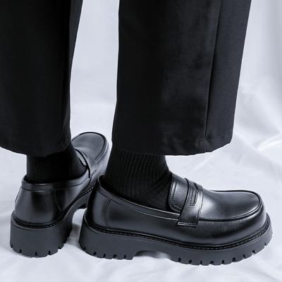 Mode Britischer Modestil Dicksohlige Derby Herrenschuhe Minimalistischer Stil Büro Outdoor Trend Party Heißverkaufende Herrenschuhe