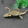 Classical Small Tea Pet Lizard Figurines Miniatures Pure Copper Decoration Accessories Desktop Toy Ornaments Vintage Simulation