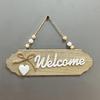 Decorative House Sign with Bow Knot Decor Letter Print Hanging Sign Versatile Door Welcome Sign Home Decoration