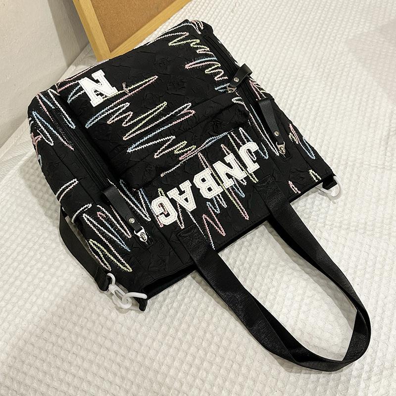 Schoolbags Children Elementary School Girls Junior High School Students High School Students Make up Lessons Bag Letters High Appearance