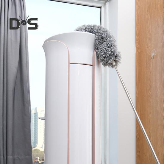 Teleskop-Staubwedel mit einziehbarem Griff, ausziehbarer Staubwedel, Staubentfernungsset mit Mehrkopf-Ersatz