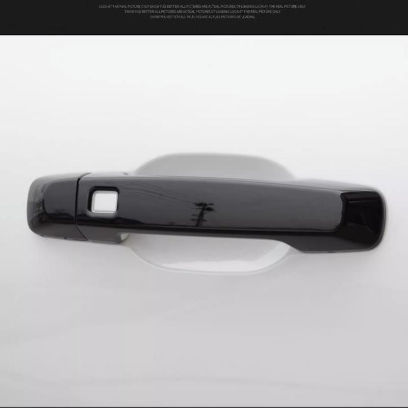 For GWM Haval Dargo Tank 300     ABS Chrome Glossy Black Door Handle Cover Trims Sticker Car Styling Accessories
