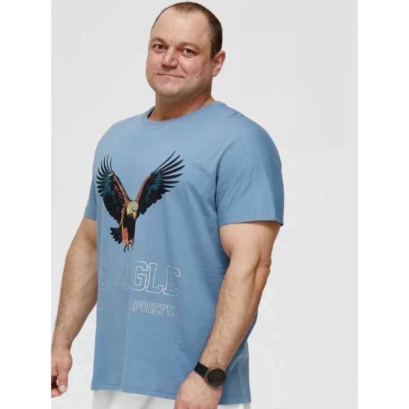 Summer Round Neck 3D Animal Pattern Print Top Fashionable Casual Short Sleeved Men's T-shirts