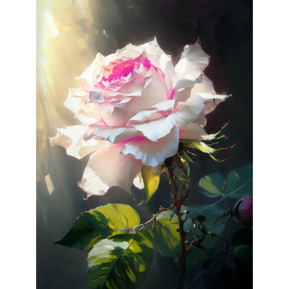 Big Flower Oil Paintings Print On Canvas Living Room Wall Art Decor Prints Modern Design Floral Posters Artwork