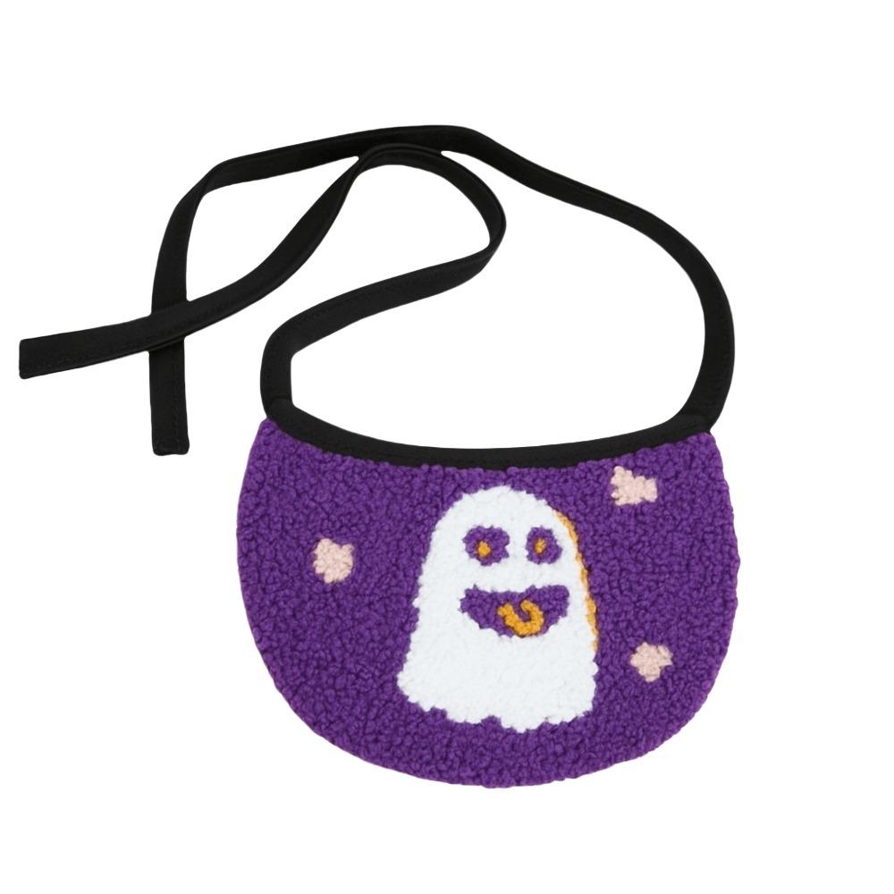 Ghost Pumpkin Dog Scarf Comfortable To Wear Kitty Saliva Towel Lightweight Halloween Pet Bib  Gift