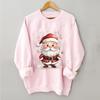 Women's Christmas Tree Printed Fashionable Round-neck Long-sleeved Sweatshirt Top