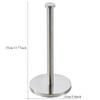 Stainless Steel Black Vertical Tissue Holder Toilet Bath Kitchen Hall Cylindrical Paper Holder Tissue Storage Paper Holder