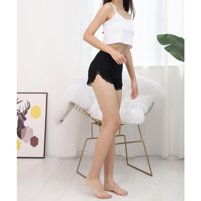 Lace Safety Pants Women's Panties Summer Modal Leggings Thin Shorts Three-quarter Pants