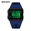 SANDA Fashion Trend Square Luminous Wristwatch for Junior High Students