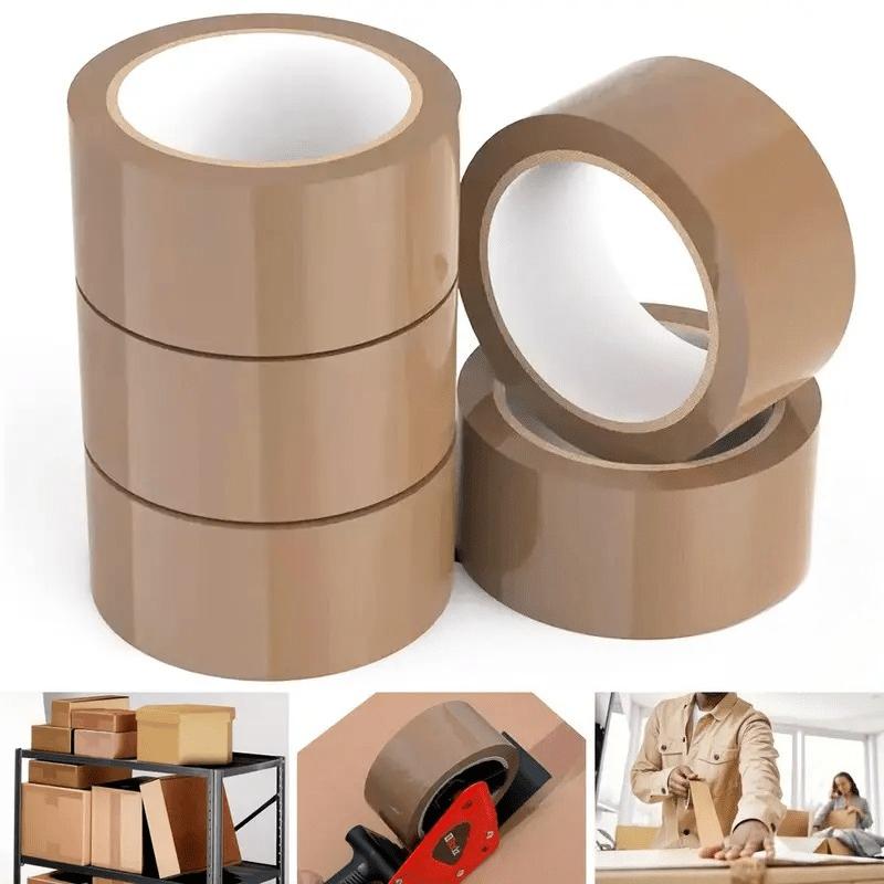 Brown Sealing Packing Tape, 4.8 Cm Wide and 69.49 Meter Long, Heavy-duty Packaging Tape for Dispensers, Packaging Tape