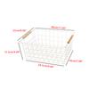 Ins Wind Wrought Iron Storage Basket Japanese Desktop Storage Basket Bathroom Simple Storage Basket Kitchen Storage Box Desk Organizer